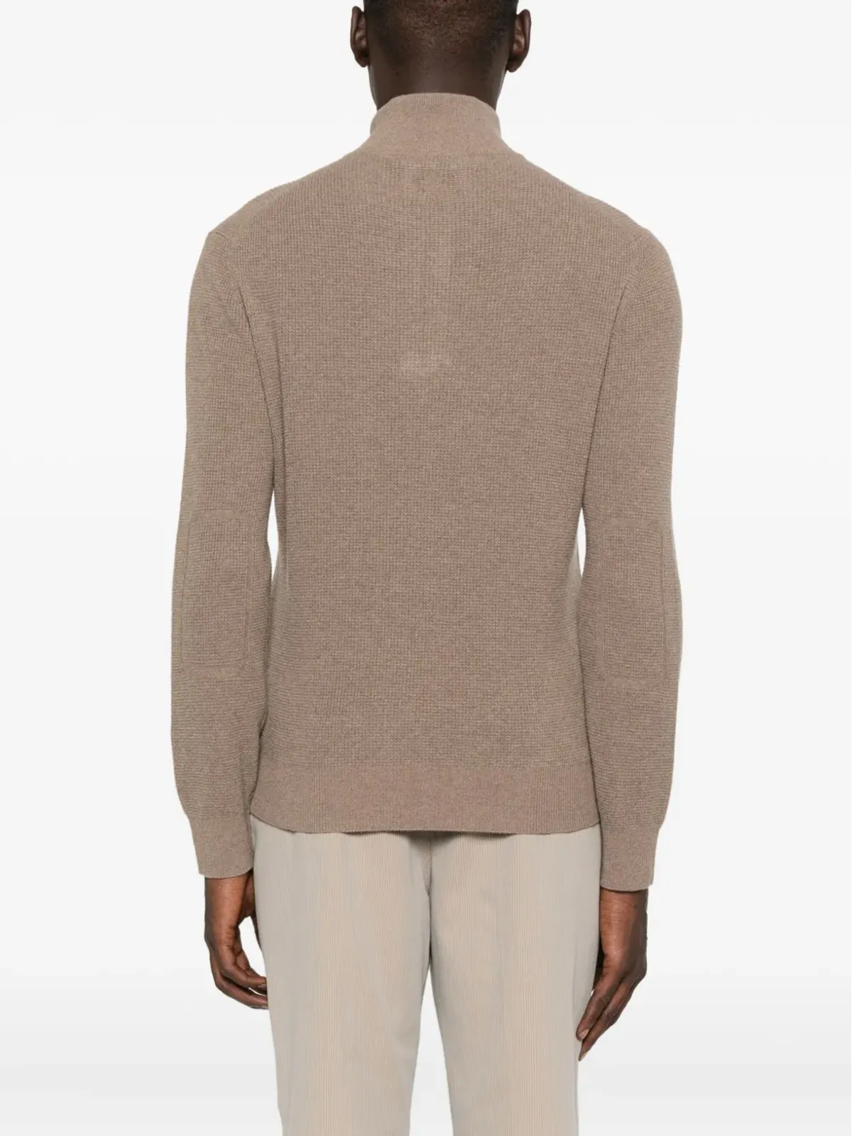 Canali ハイネックハーフジップセーター - 画像4