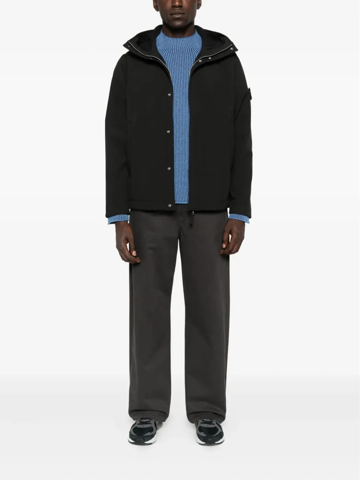 Stone Island ソフトシェル フード付きパーカ - 画像2
