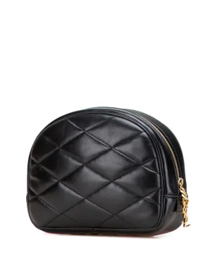 Saint Laurent Pre-Owned 2021年 キルティングラムスキン ロリタ コスメポーチ ブラック - サムネイル2