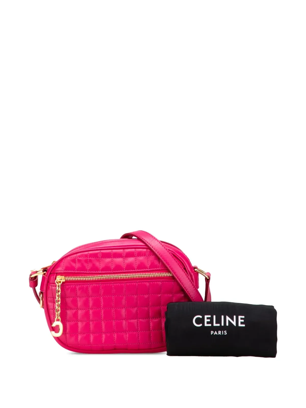 Celine Pre-Owned 2019年 キルテッド カーフスキン C Charm クロスボディバッグ - 画像2