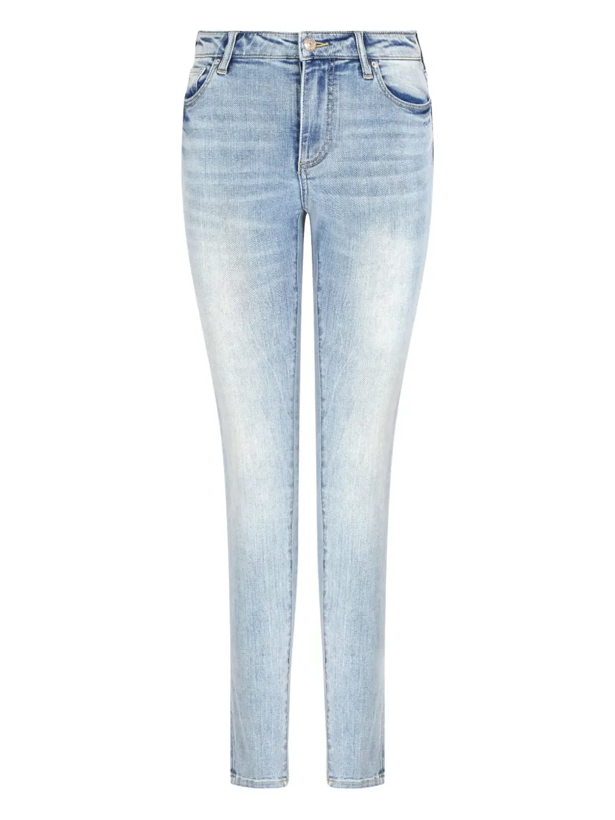 Armani Exchange ライトウォッシュ ブルーのスキニージーンズ - 画像1