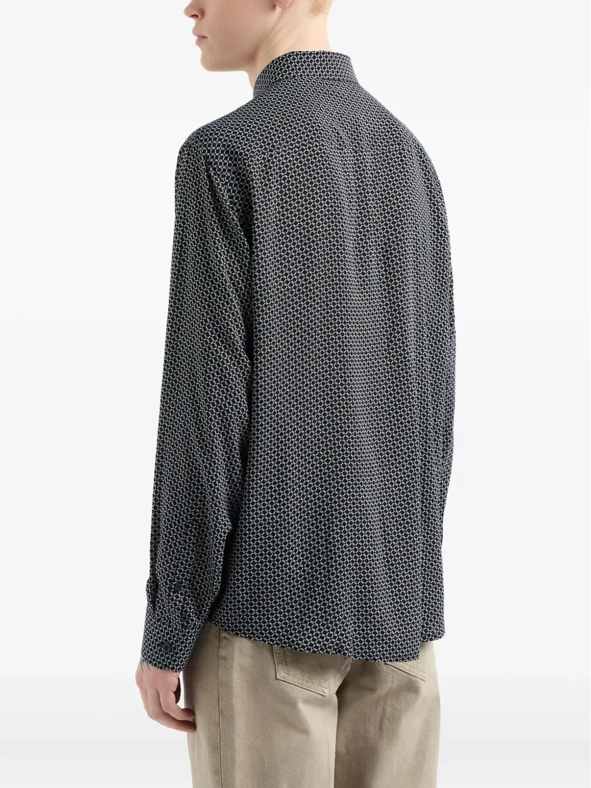 Armani Exchange 幾何学模様のシャツ - 画像4
