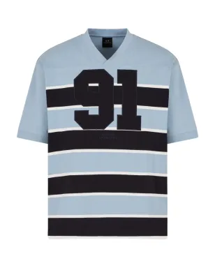 Armani Exchange ストライプ Vネック Tシャツ - サムネイル1
