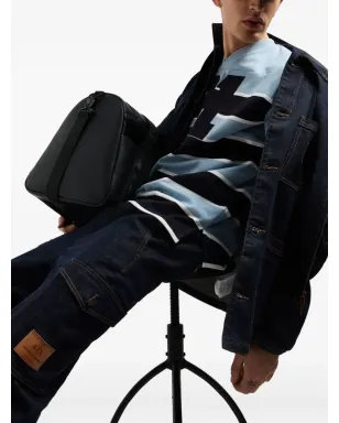 Armani Exchange ストライプ Vネック Tシャツ - サムネイル4
