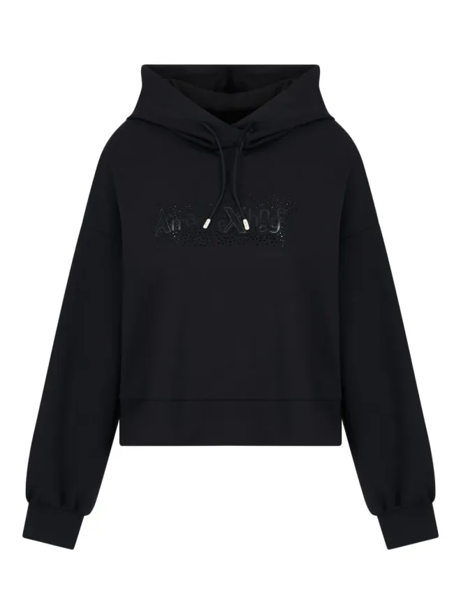 Armani Exchange Armani Exchange クリスタル装飾フーディの商品画像