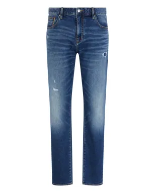 Armani Exchange ダメージ加工の5ポケットデニムジーンズ - サムネイル1