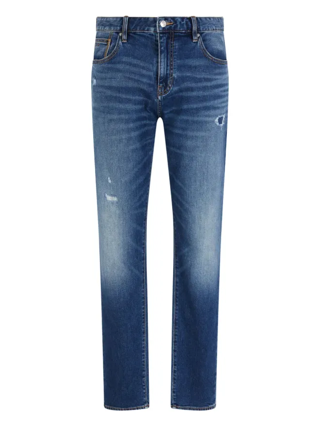 Armani Exchange Armani Exchange ダメージ加工の5ポケットデニムジーンズの商品画像