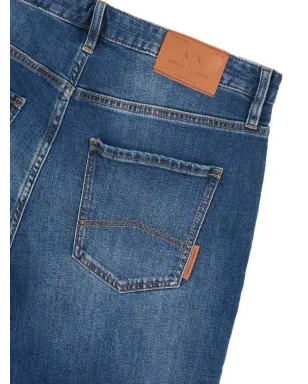 Armani Exchange ダメージ加工の5ポケットデニムジーンズ - サムネイル5