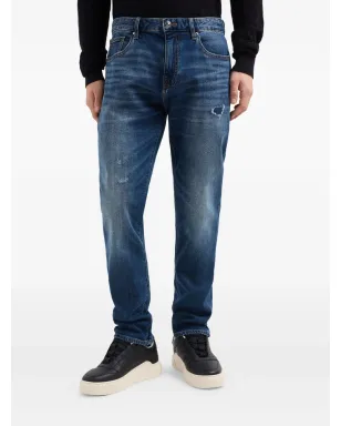 Armani Exchange ダメージ加工の5ポケットデニムジーンズ - サムネイル2