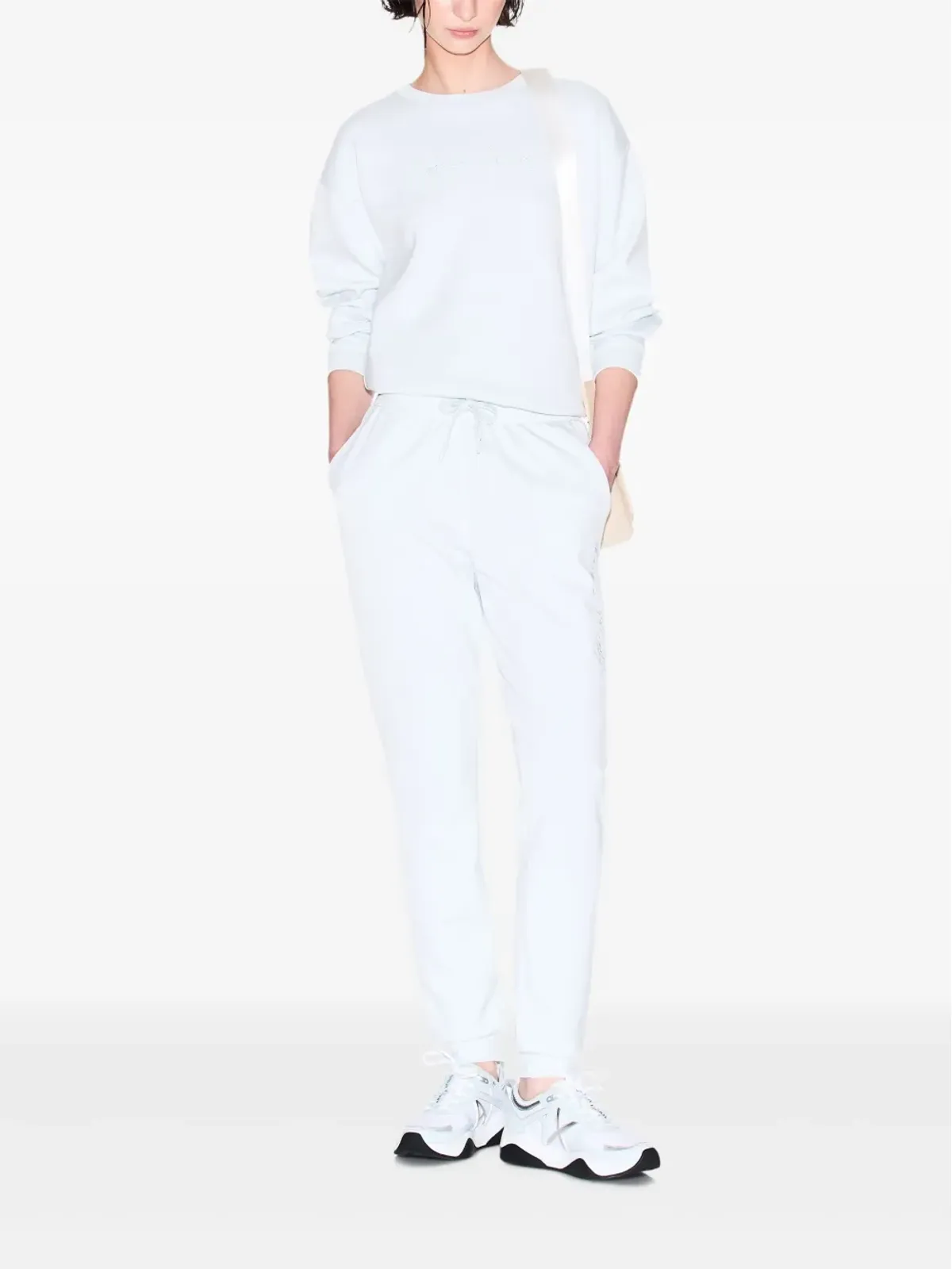 Armani Exchange 刺繍入り クルーネック スウェット - ブルー - 画像2