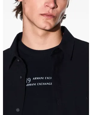 Armani Exchange ショートスリーブシャツ - ブラック - サムネイル5