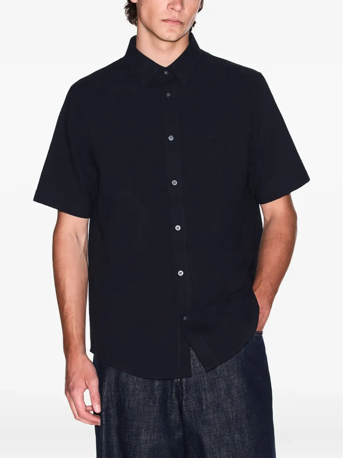 Armani Exchange ショートスリーブシャツ - ブラック - 画像3
