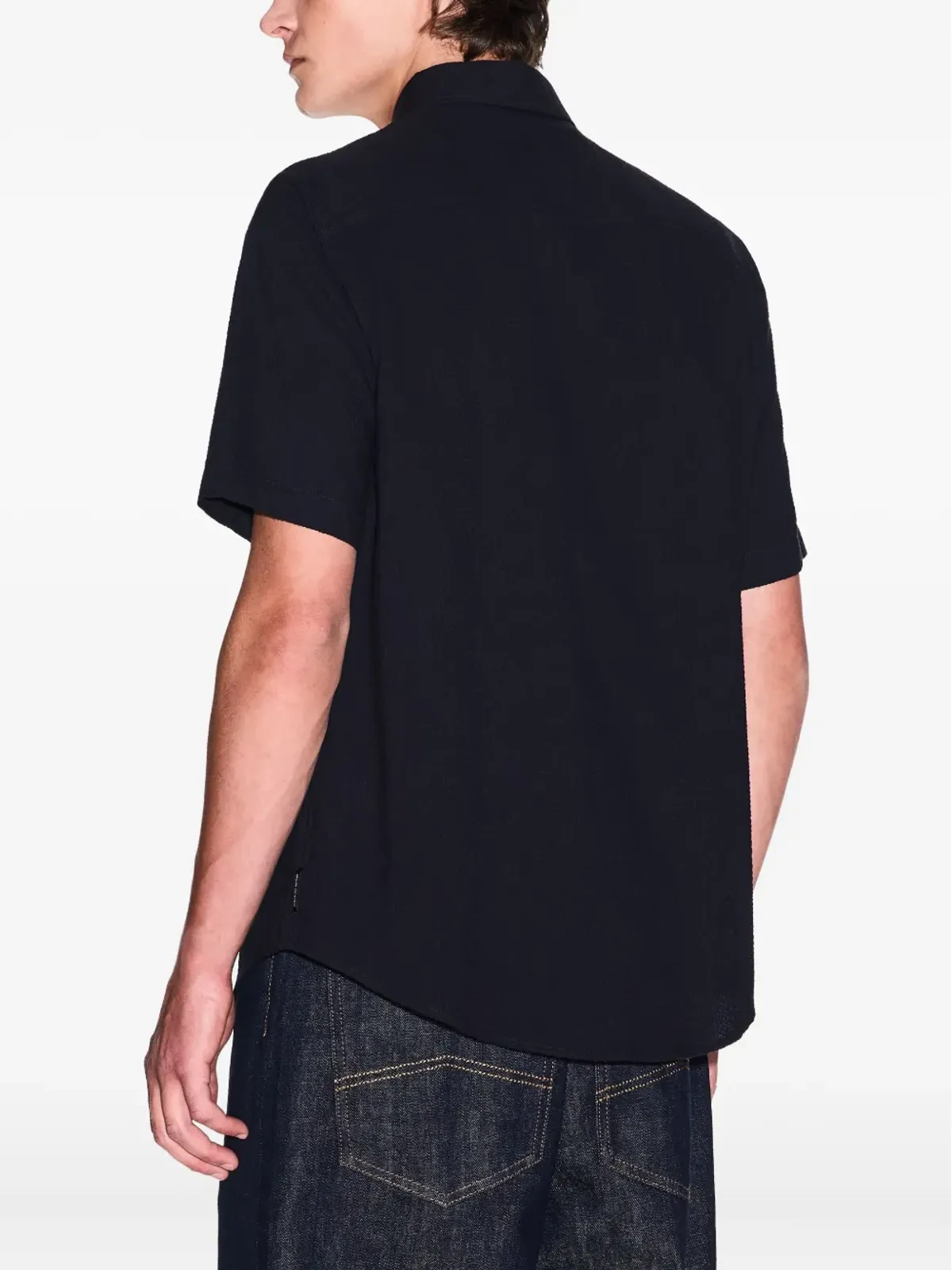 Armani Exchange ショートスリーブシャツ - ブラック - 画像4