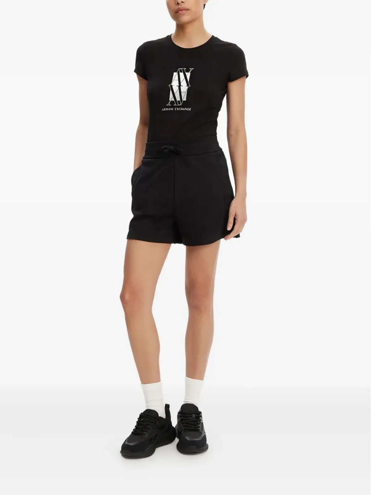 Armani Exchange ドローコード付きショーツ - ブラック - 画像2