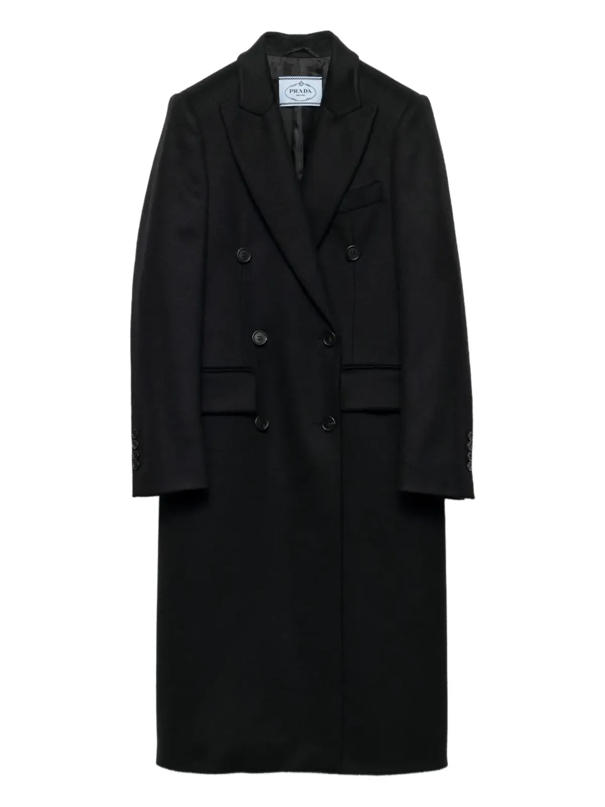 Prada ピークドラペル コート - 画像1