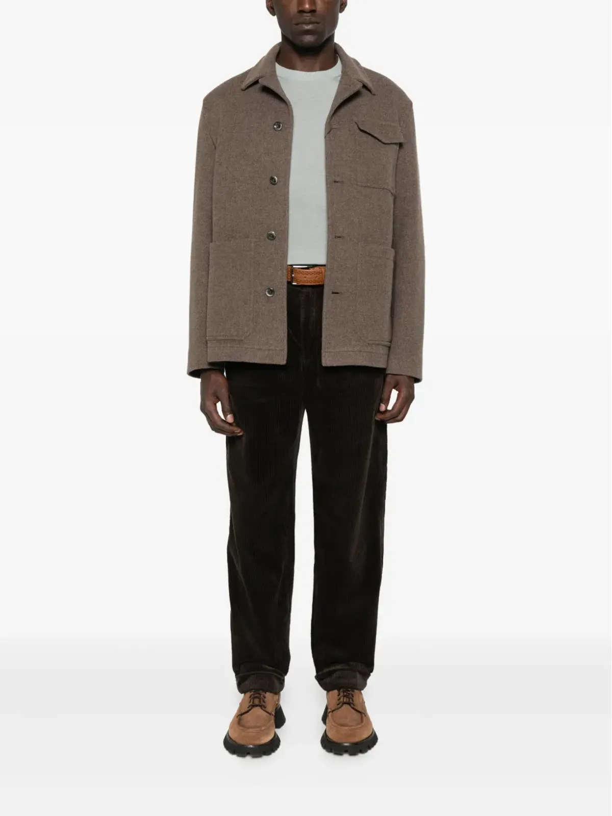 Canali ラウンドネック ウールセーター - 画像2