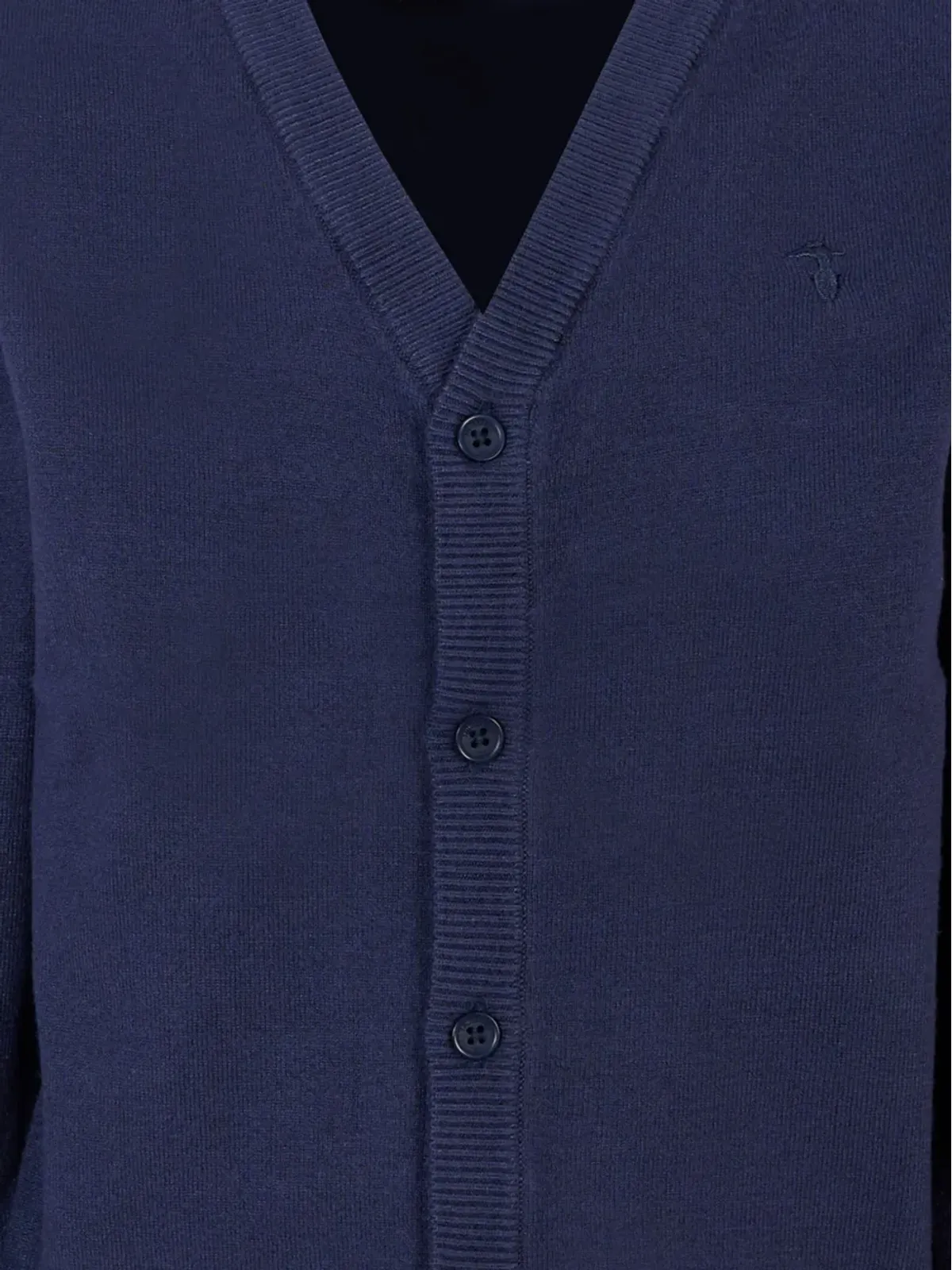 TRUSSARDI JUNIOR Vネック ボタン付きカーディガン - ブルー - 画像3