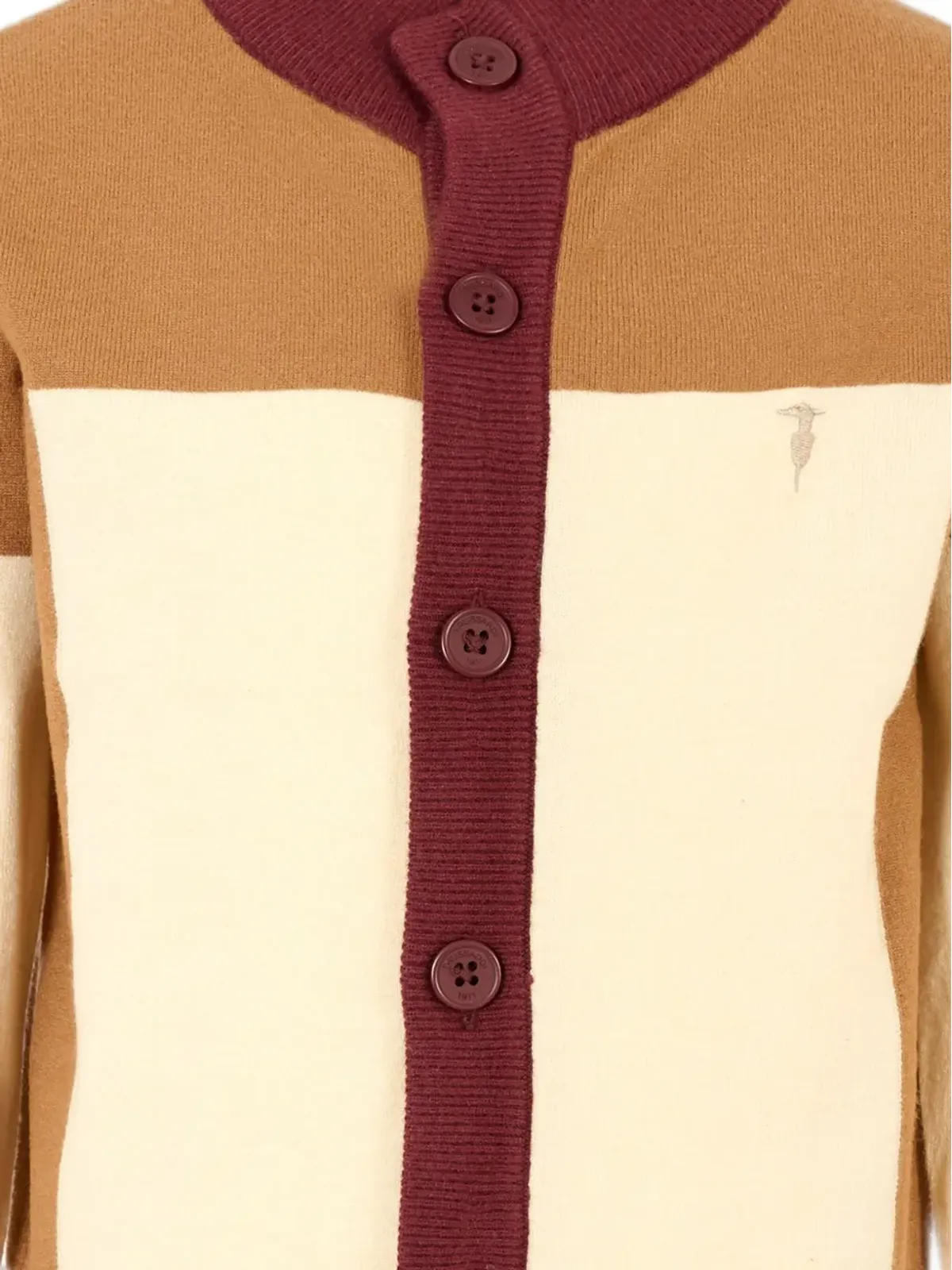 TRUSSARDI JUNIOR カラーブロック ボタン付きカーディガン - Neutrals - 画像3