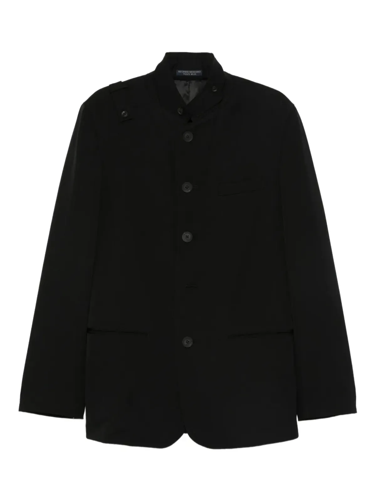 Yohji Yamamoto マンダリンカラー ボタン留め ジャケット - 画像1