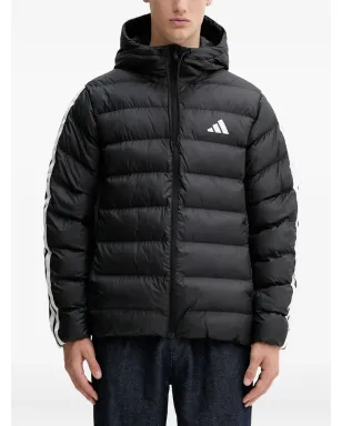 adidas フード付きストライプディテールのパデッドジャケット - サムネイル1