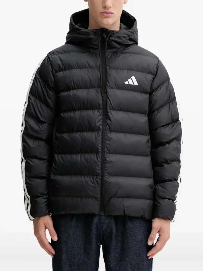 adidas adidas フード付きストライプディテールのパデッドジャケットの商品画像