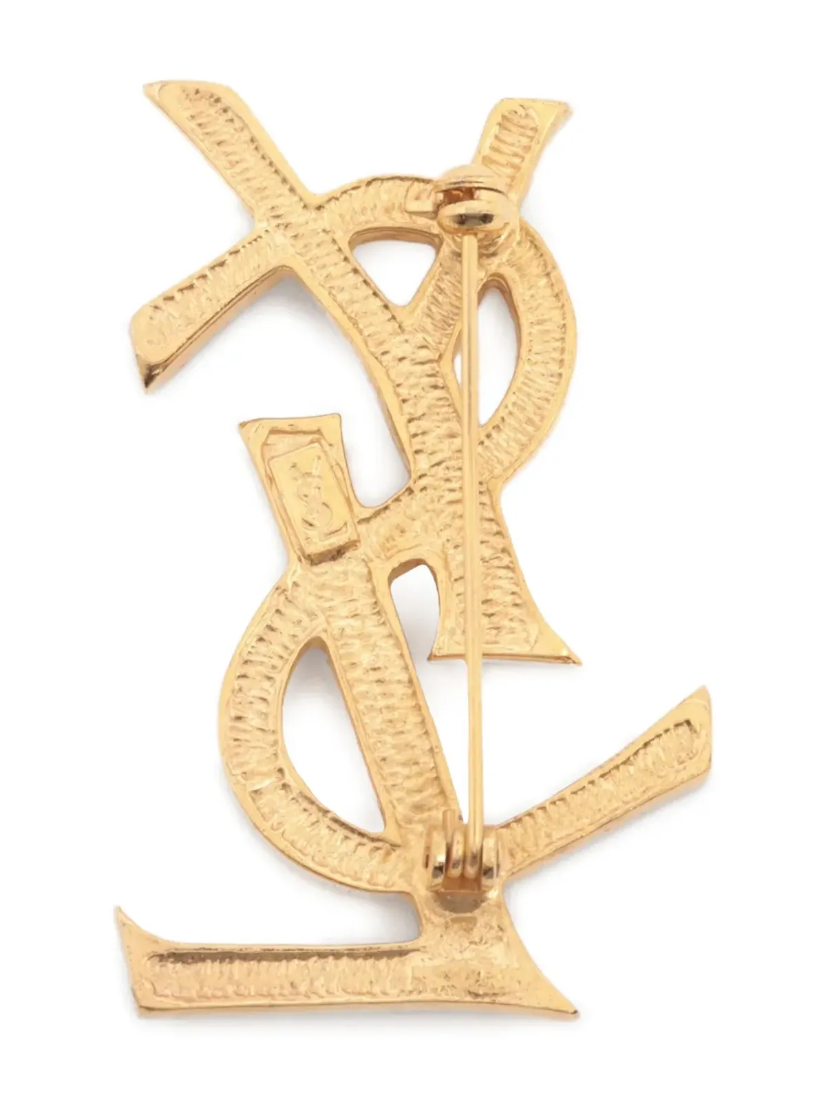 Saint Laurent Pre-Owned カサンドラ ブローチ クリスタル付き - 画像2