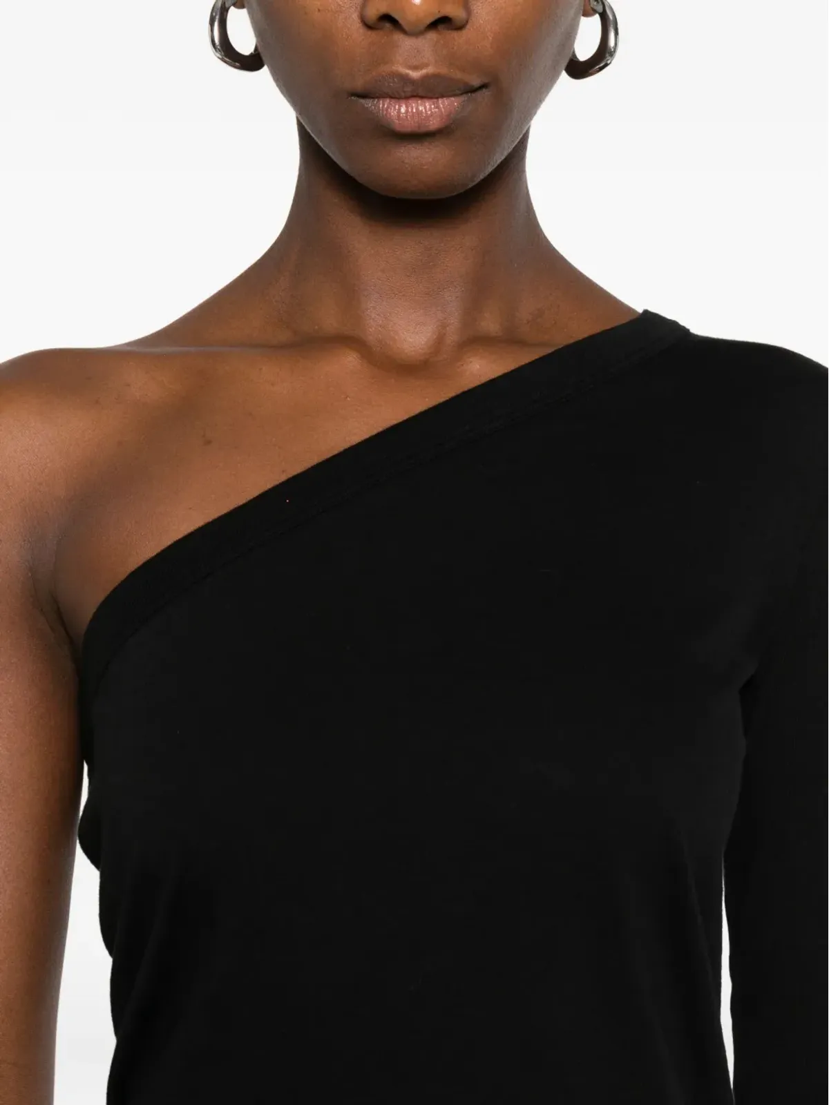 Rick Owens DRKSHDW アシンメトリックネックライン マキシドレス - 画像5