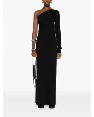 Rick Owens DRKSHDW アシンメトリックネックライン マキシドレス - サムネイル2