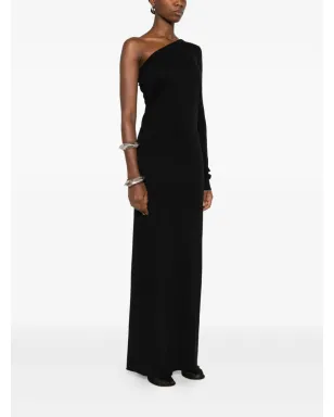 Rick Owens DRKSHDW アシンメトリックネックライン マキシドレス - サムネイル3