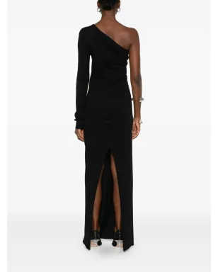 Rick Owens DRKSHDW アシンメトリックネックライン マキシドレス - サムネイル4