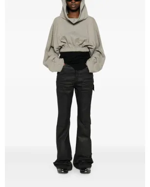 Rick Owens DRKSHDW ドローストリングフード付きパーカー - グレー - サムネイル2