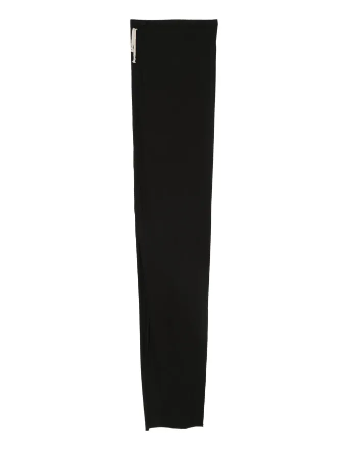 Rick Owens DRKSHDW Rick Owens DRKSHDW ドローストリングサイドスリット マキシスカート - ブラックの商品画像