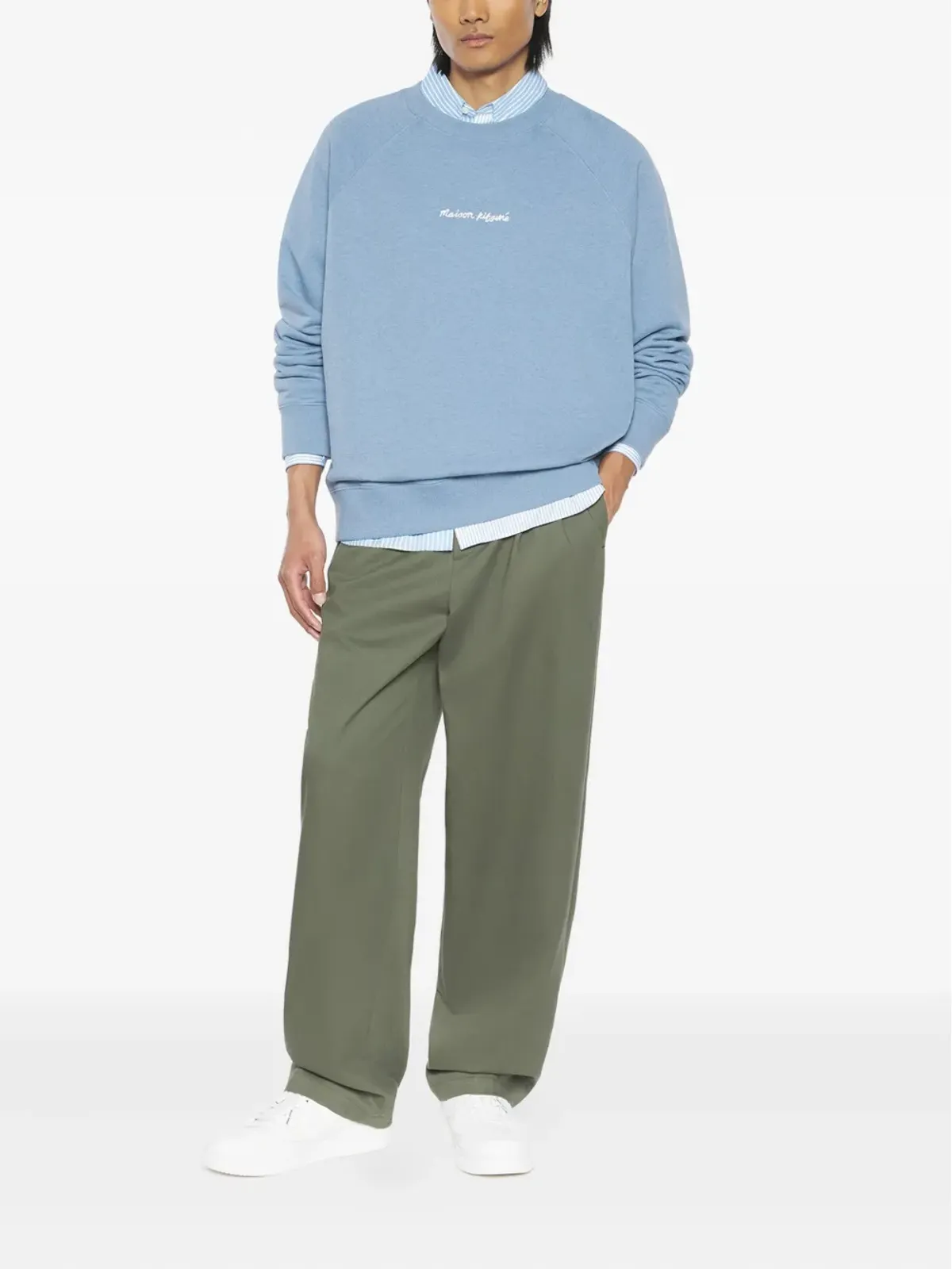 Maison Kitsuné ラグランスリーブ クルーネック スウェットシャツ - 画像2