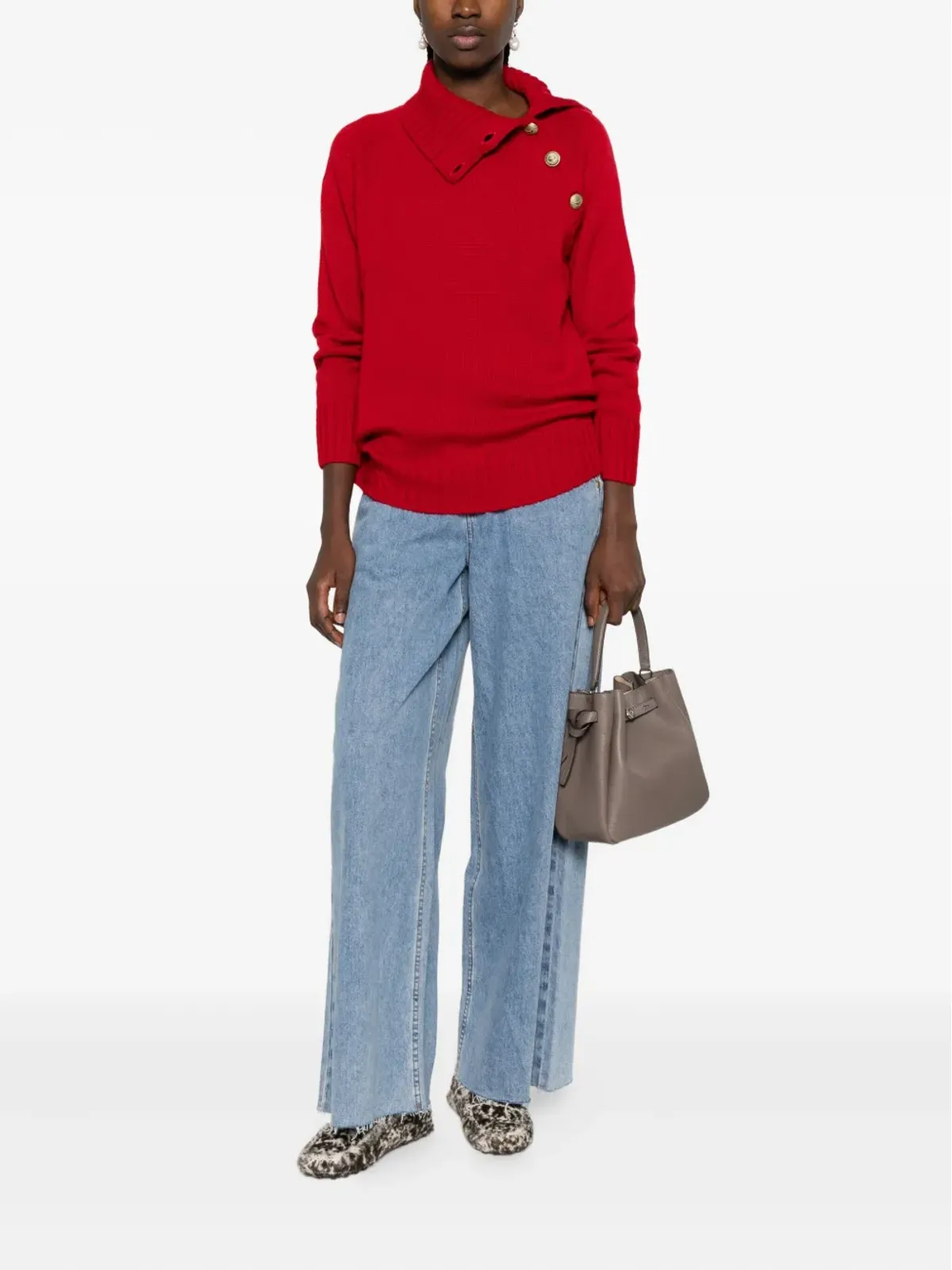 Zadig&Voltaire ハイネックボタンディテールセーター - 画像2