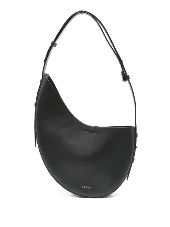 Soeur Soeur Wino crescent sheepskin shoulder bag - Blackの商品画像