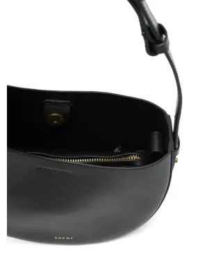 Soeur Wino crescent sheepskin shoulder bag - Black - サムネイル5