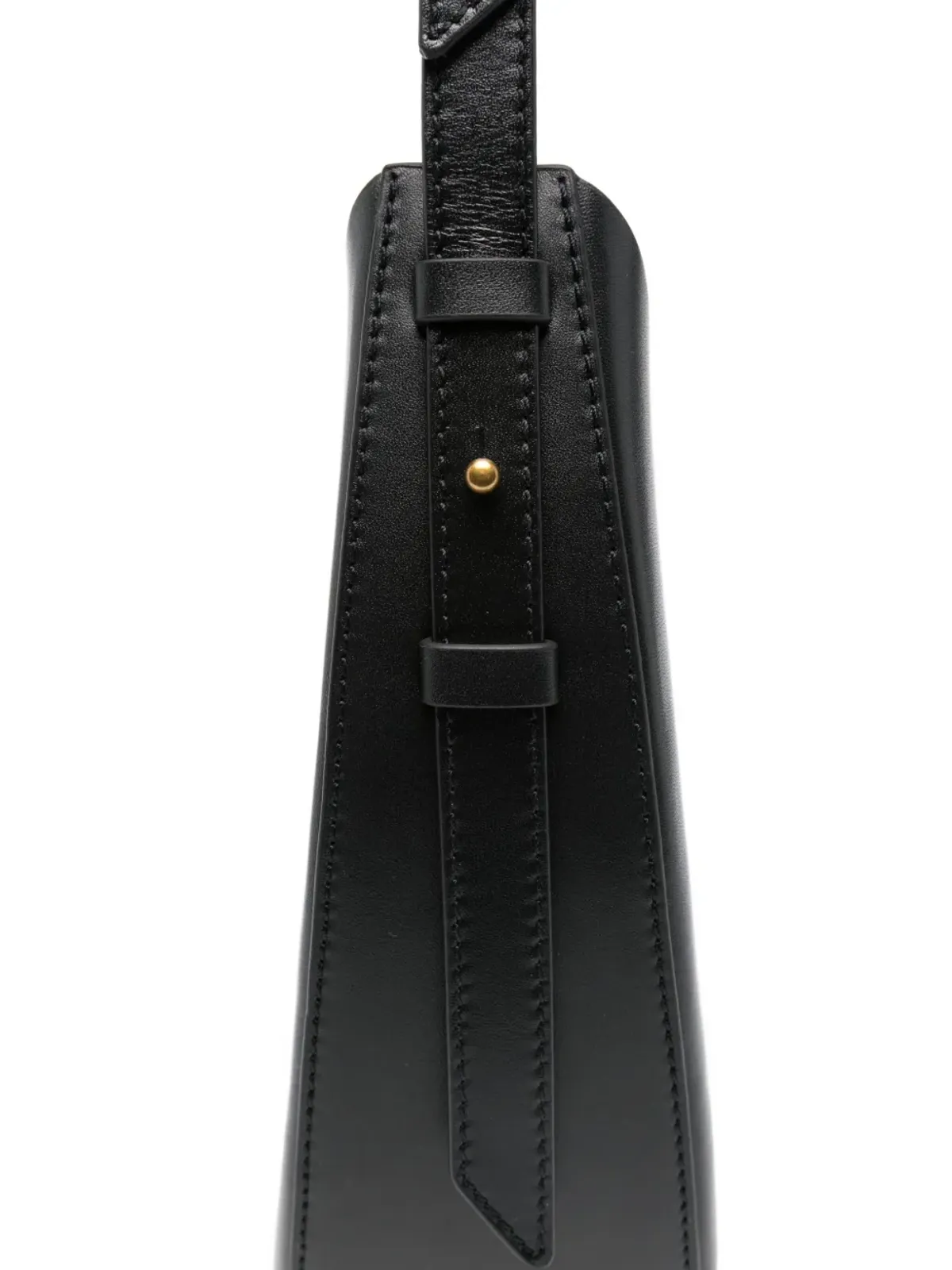 Soeur Wino crescent sheepskin shoulder bag - Black - 画像4