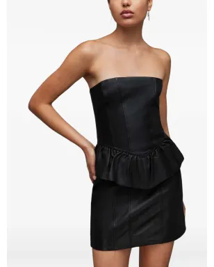 AllSaints Cassie ラッフル付きストラップレス ミニドレス - サムネイル1