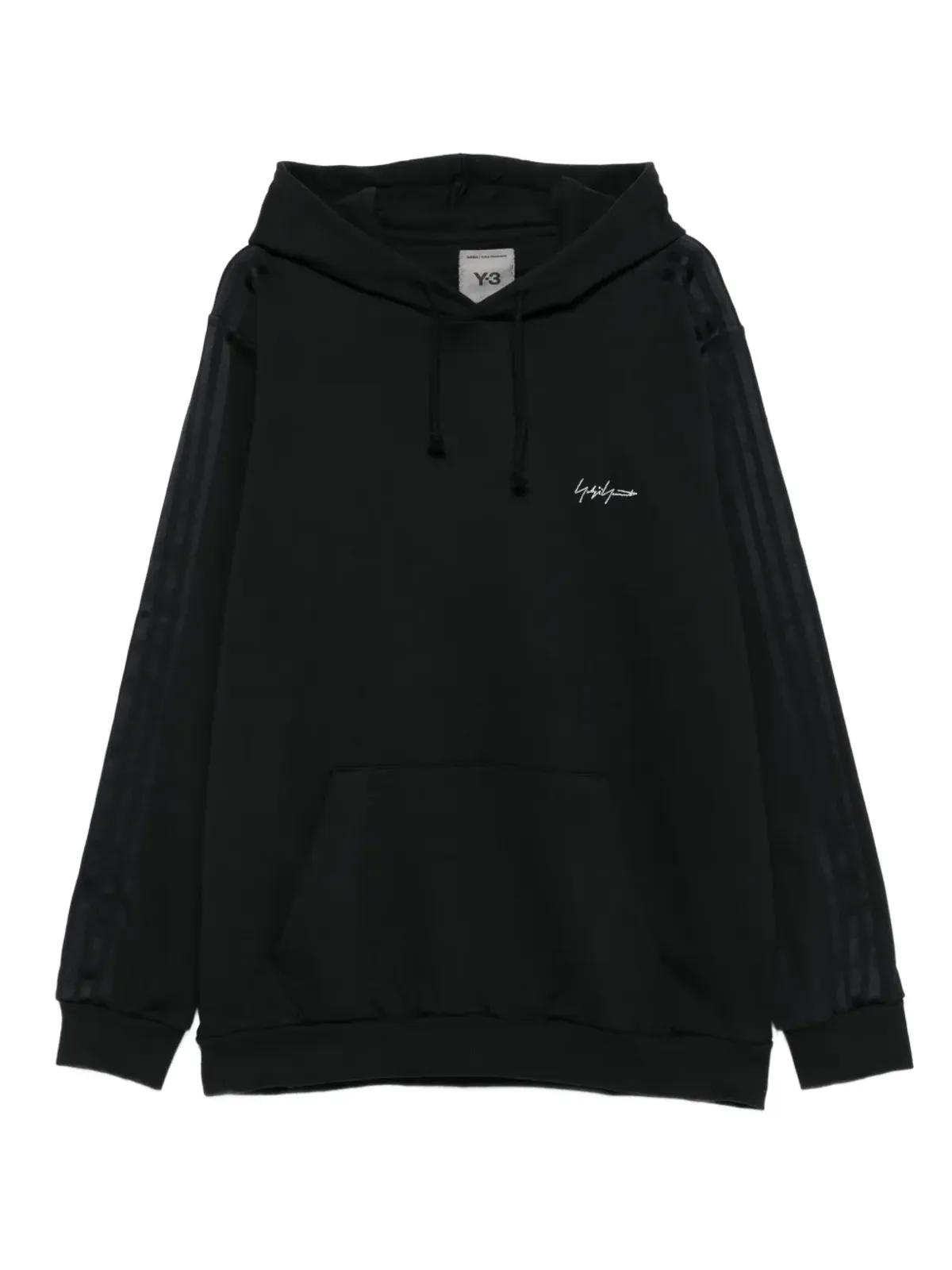 Y-3 ストライプディテールフーディ - 画像1