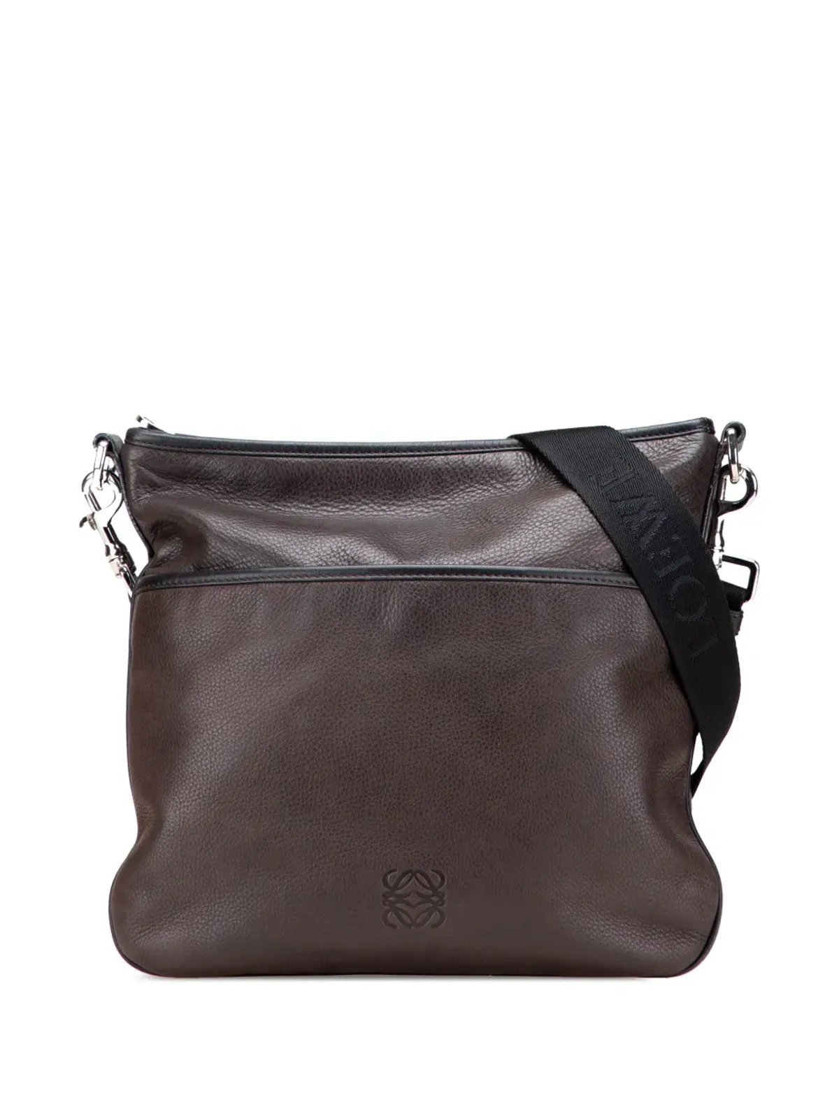 Loewe Pre-Owned ビンテージ アナグラム レザー メッセンジャーバッグ（クロスボディ） ブラウン - 画像1