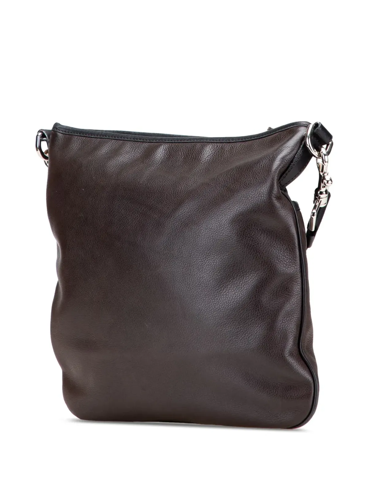 Loewe Pre-Owned ビンテージ アナグラム レザー メッセンジャーバッグ（クロスボディ） ブラウン - 画像3