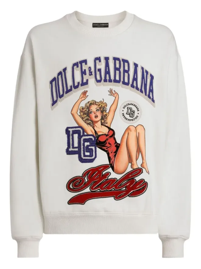 Dolce & Gabbana Dolce & Gabbana コットン グラフィックプリント スウェットシャツの商品画像