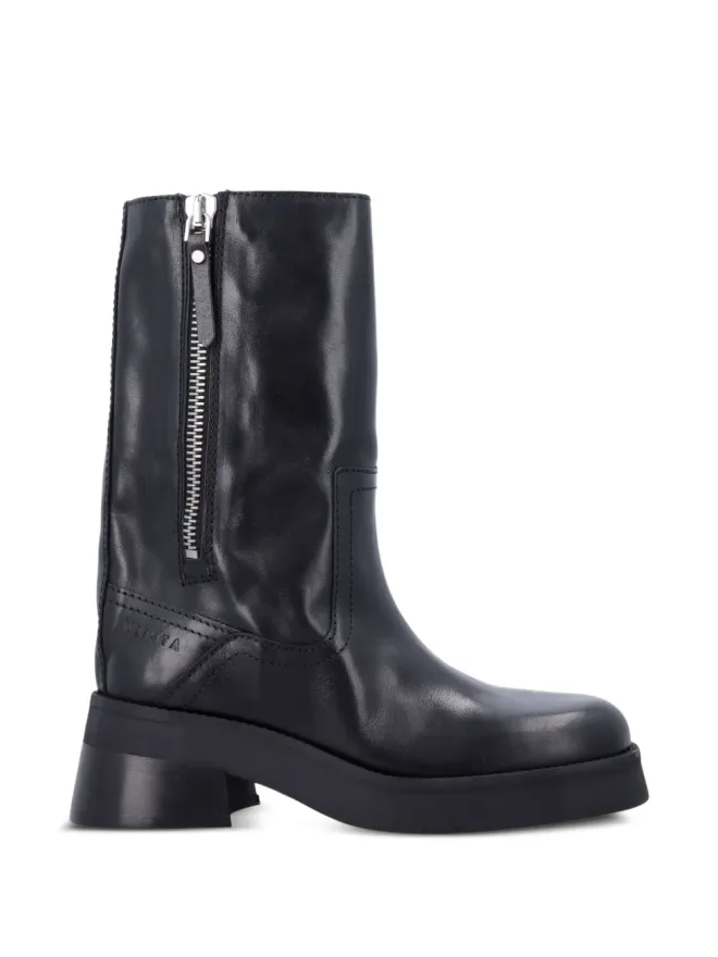 Miista Miista Gunda zip-detail leather boots - Blackの商品画像