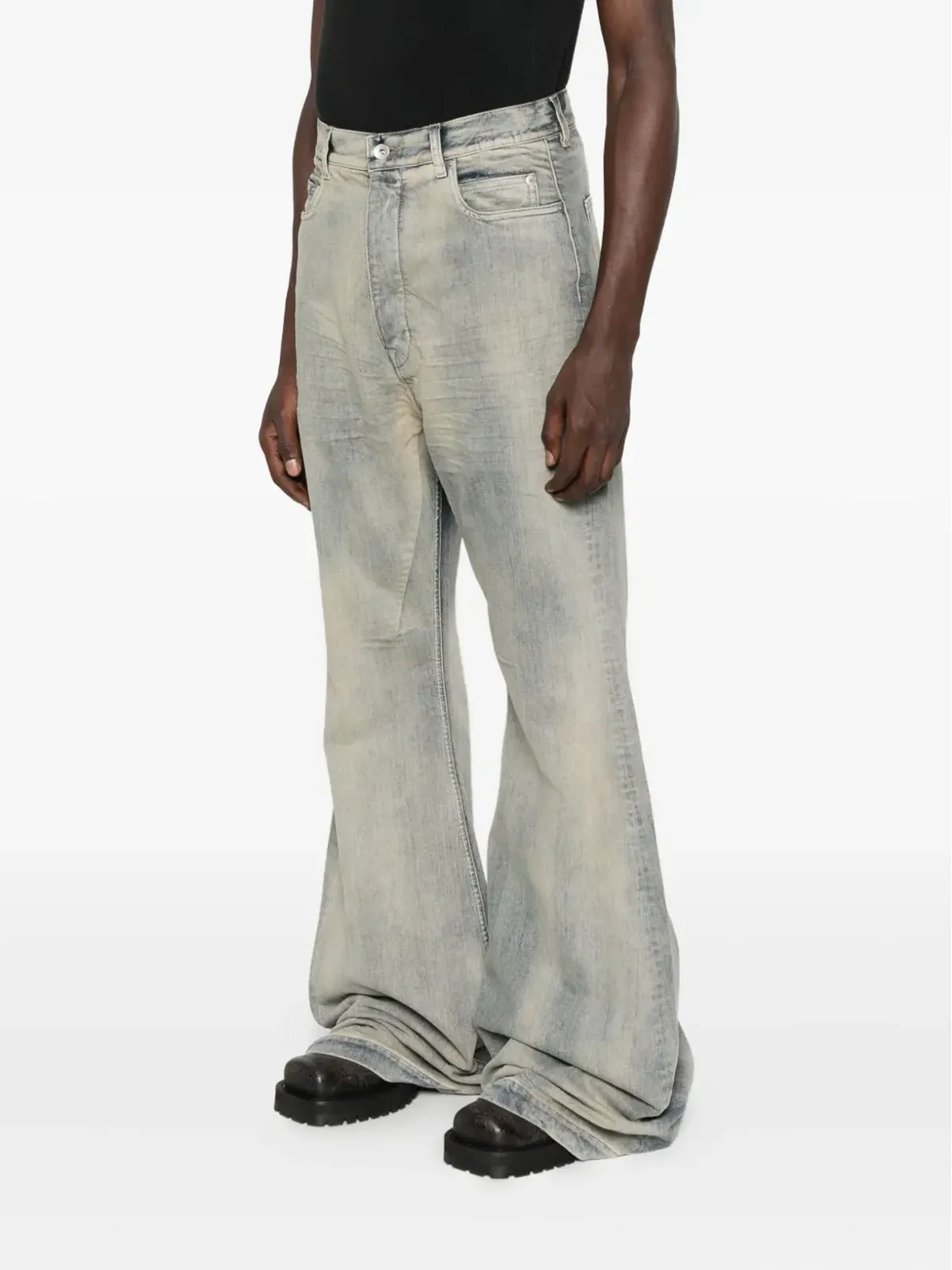 Rick Owens DRKSHDW ボラン ブートカット フェードエフェクト ジーンズ - 画像3