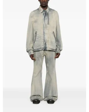 Rick Owens DRKSHDW ジップファスナー付きドローストリングジャケット - ブルー - サムネイル2