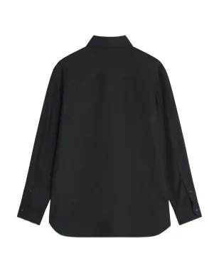 Maison Kitsuné 刺繍入りウールシャツ - ブラック - サムネイル5