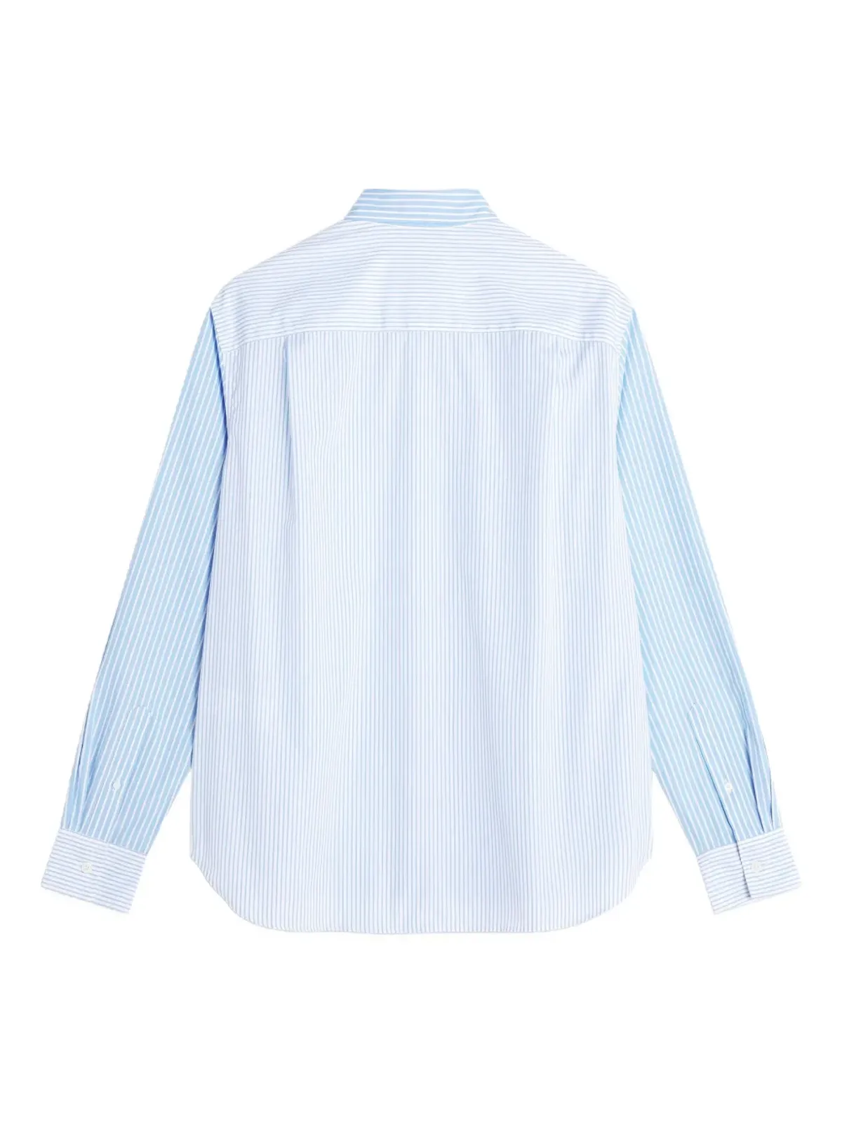 Maison Kitsuné striped embroidered shirt - Blue - 画像5