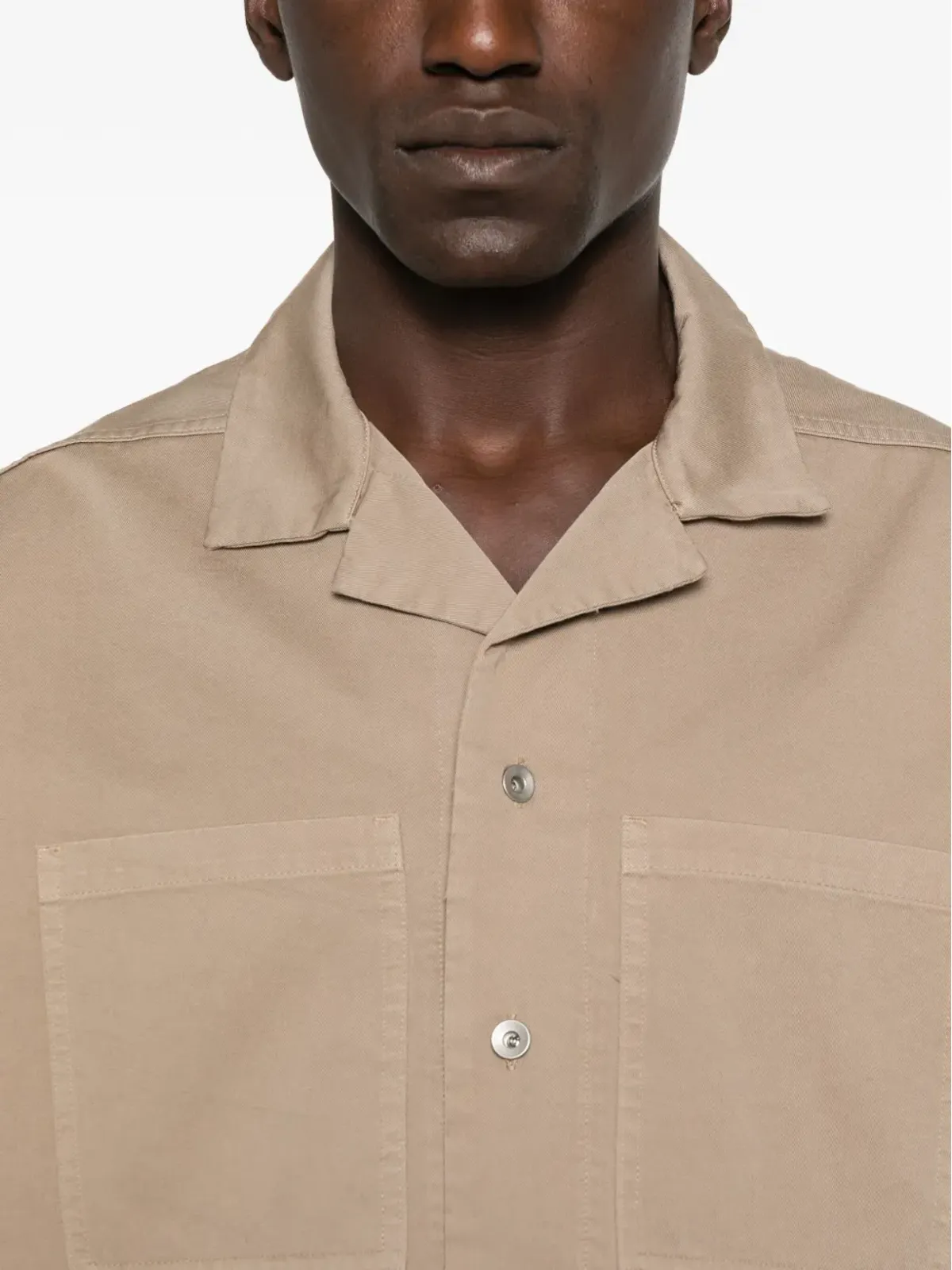 Rick Owens DRKSHDW ダブルポケット半袖シャツ - ニュートラル - 画像5