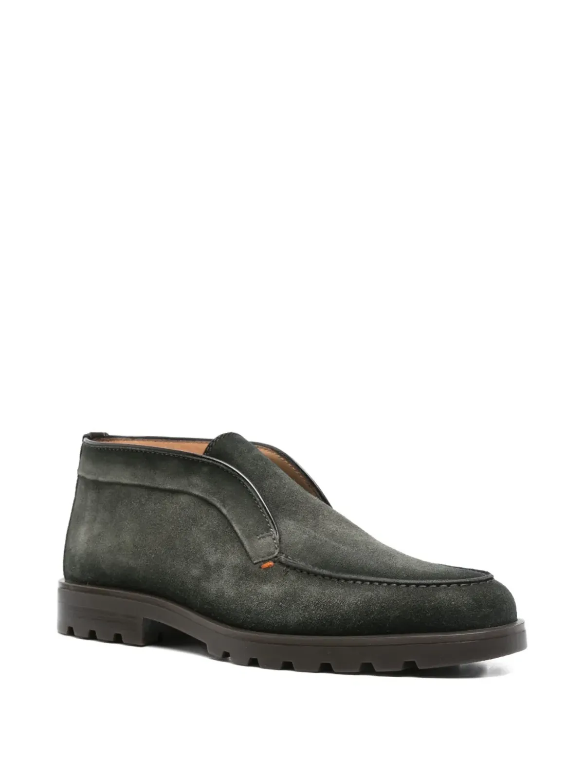 Santoni サントーニ スエードレザー スリップオンブーツ - 画像2