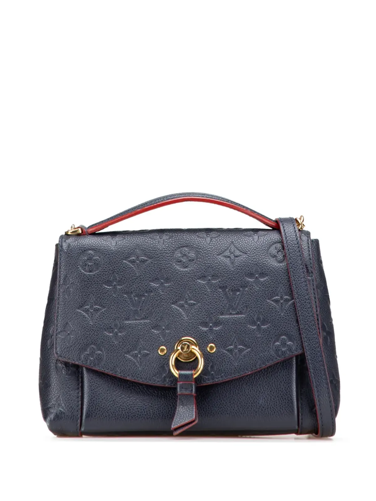Louis Vuitton Pre-Owned 2018 Monogram Empreinte Blanche BBサッチェル - 画像1